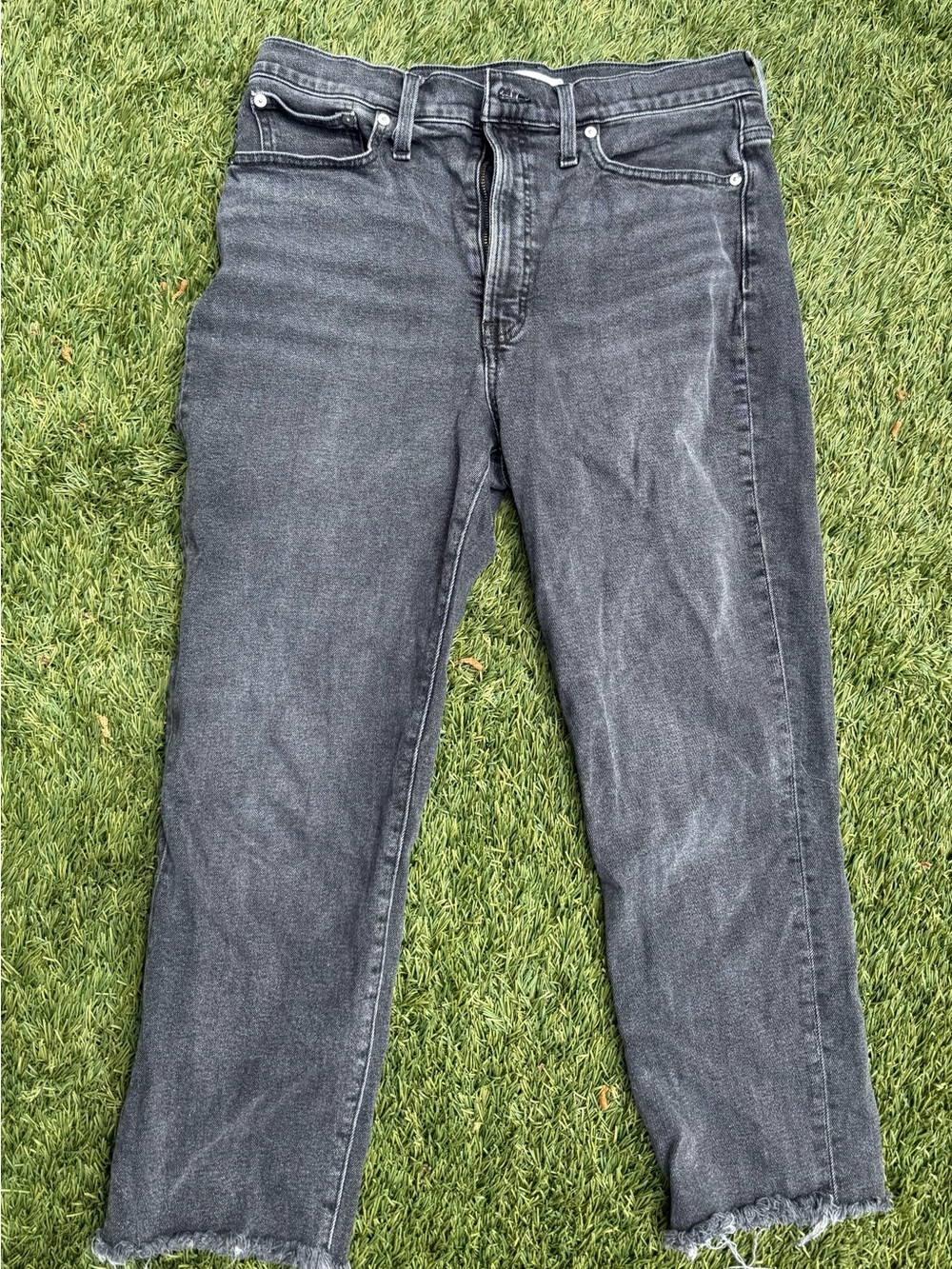 Madewell  Washed Black Relaxed Jeans